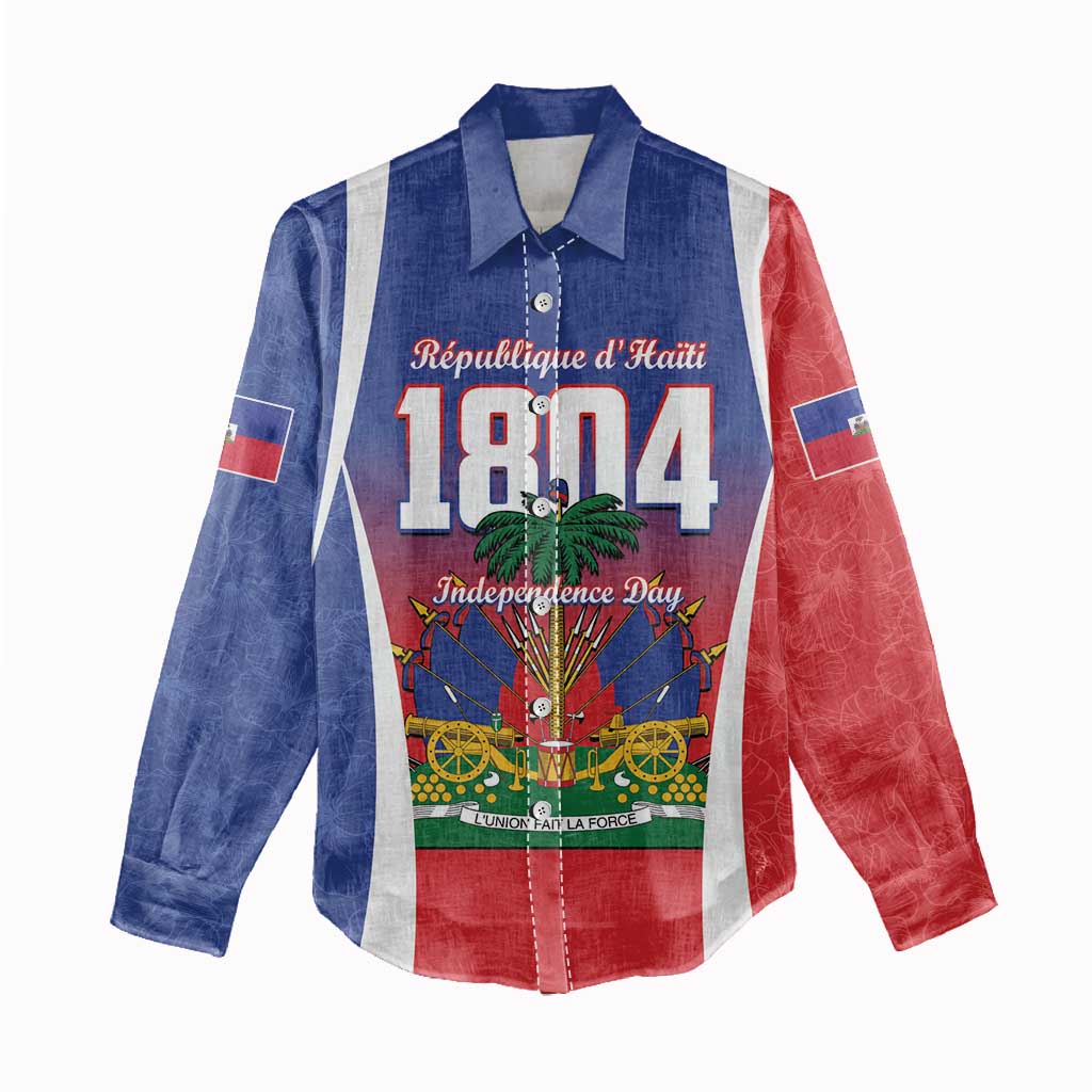 Personalized Haiti 1804 Women Casual Shirt Happy Ayiti Independence Day LT14