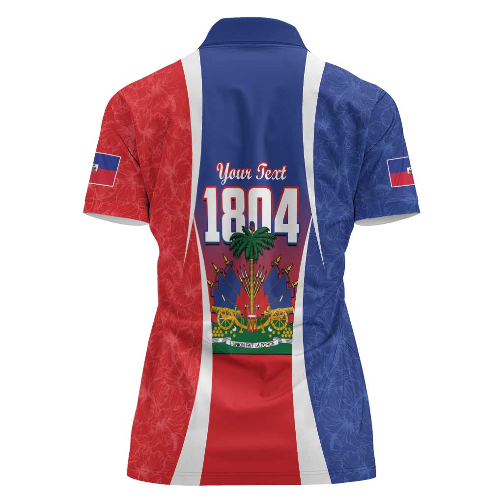 Personalized Haiti 1804 Women Polo Shirt Happy Ayiti Independence Day LT14