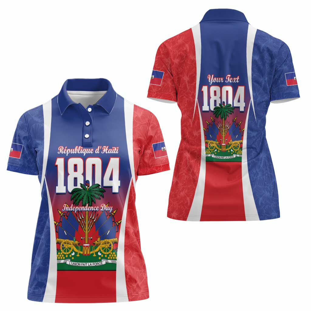 Personalized Haiti 1804 Women Polo Shirt Happy Ayiti Independence Day LT14