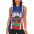 Personalized Haiti 1804 Women Sleeveless Polo Shirt Happy 221st Independence Anniversary - Wonder Print Shop
