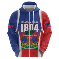 Personalized Haiti 1804 Zip Hoodie Happy Ayiti Independence Day LT14