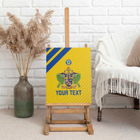 Custom Saint Lucia Football Canvas Wall Art 2025 Go Champions - Yellow Version
