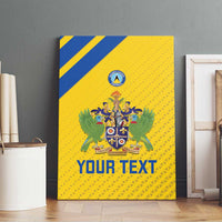 Custom Saint Lucia Football Canvas Wall Art 2025 Go Champions - Yellow Version