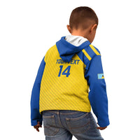 Custom Saint Lucia Football Kid Hoodie 2025 Go Champions - Yellow Version