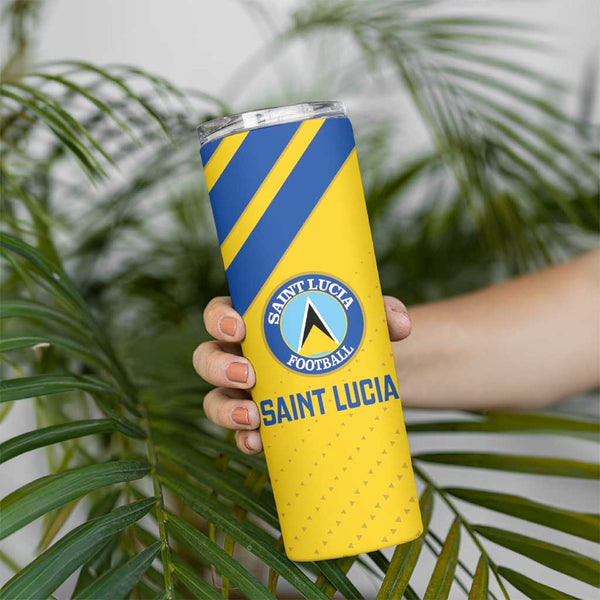 Sao Tome and Principe Football Custom Tumbler With Handle Sporty Style - Yellow Color LT15
