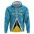 Custom Saint Lucia Football Hoodie Flag Style