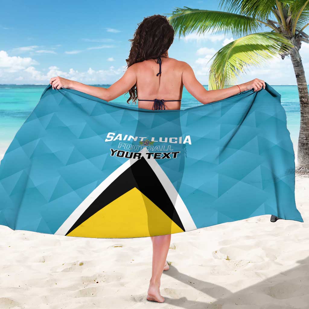 Custom Saint Lucia Football Sarong Flag Style