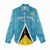 Custom Saint Lucia Football Women Casual Shirt Flag Style