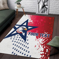 Custom United States Rugby Area Rug 2024 Pacific Go Eagles - Wonder Print Shop