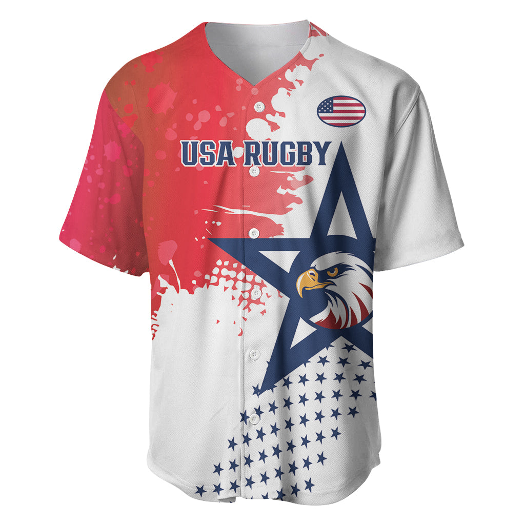 Custom United States Rugby Baseball Jersey 2024 Pacific Go Eagles - Wonder Print Shop
