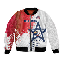Custom United States Rugby Bomber Jacket 2024 Pacific Go Eagles - Wonder Print Shop