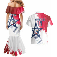 Custom United States Rugby Couples Matching Mermaid Dress and Hawaiian Shirt 2024 Pacific Go Eagles - Wonder Print Shop