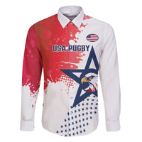 Custom United States Rugby Family Matching Short Sleeve Bodycon Dress and Hawaiian Shirt 2024 Pacific Go Eagles - Wonder Print Shop