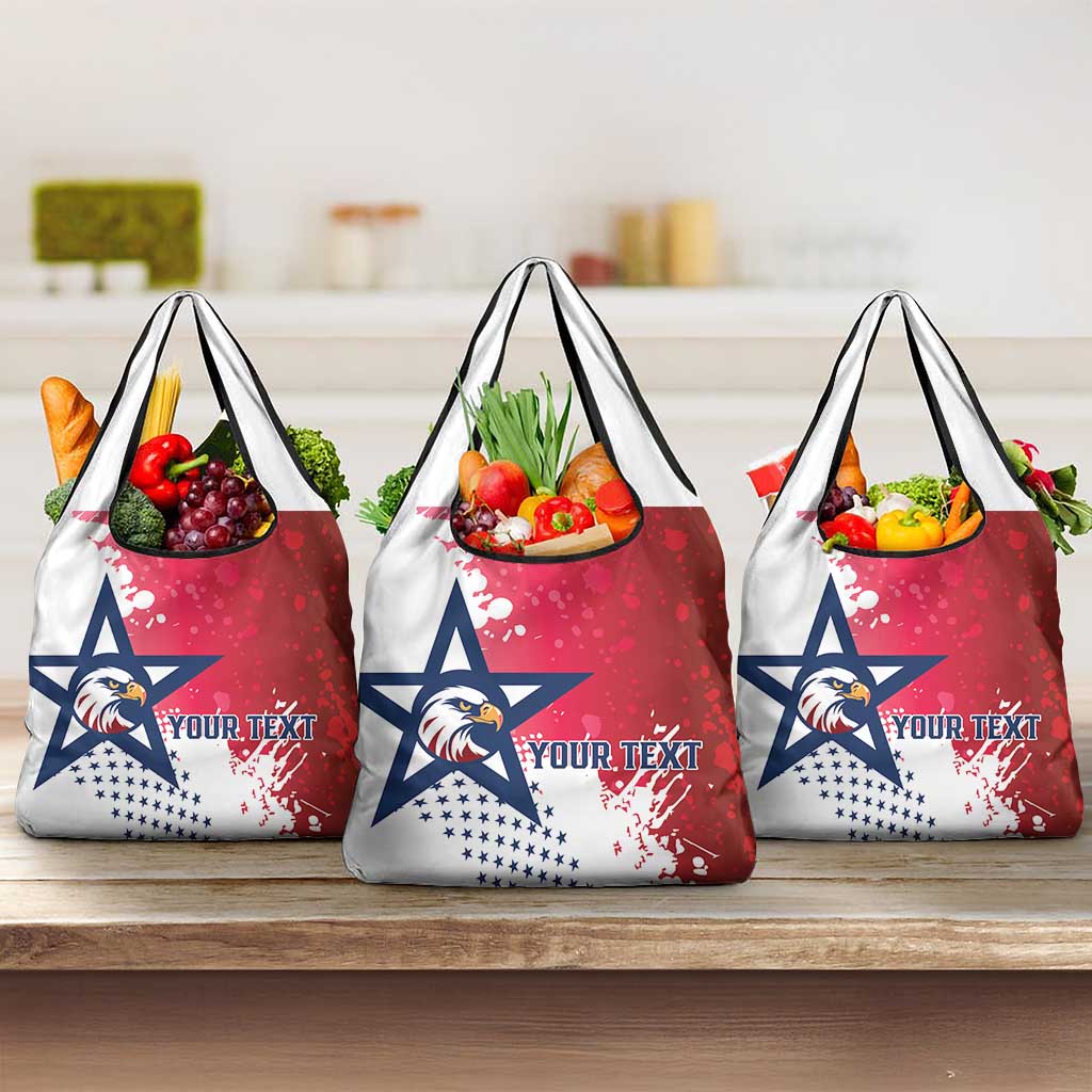 Custom United States Rugby Grocery Bag Pacific Go Eagles