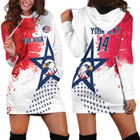 Custom United States Rugby Hoodie Dress 2024 Pacific Go Eagles - Wonder Print Shop