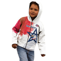 Custom United States Rugby Kid Hoodie 2024 Pacific Go Eagles - Wonder Print Shop