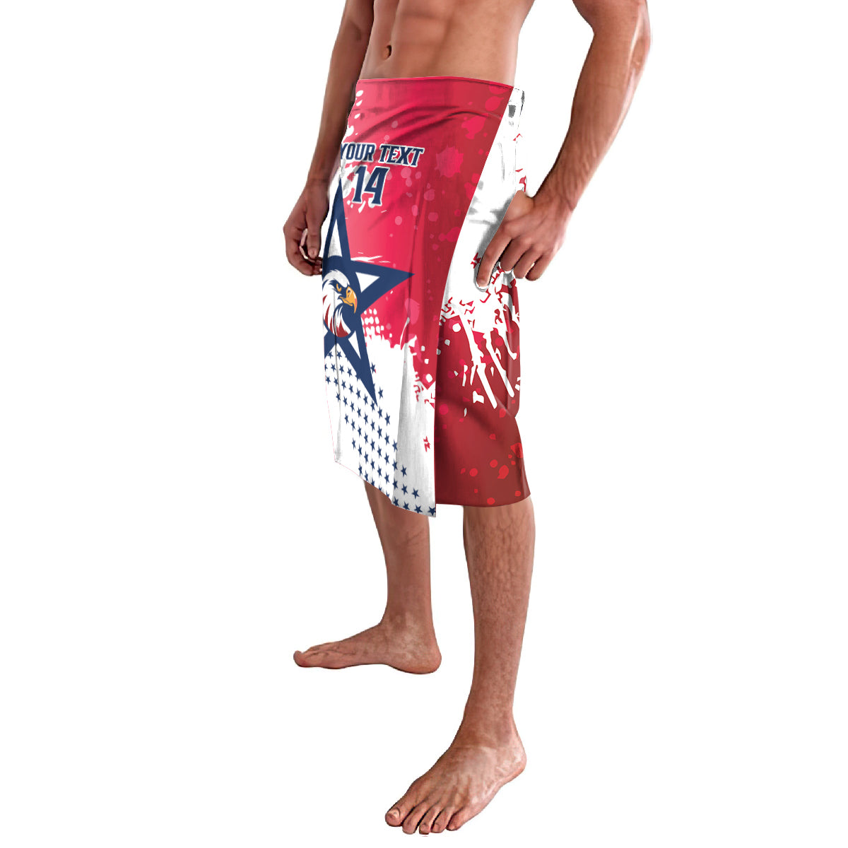 Custom United States Rugby Lavalava 2024 Pacific Go Eagles - Wonder Print Shop