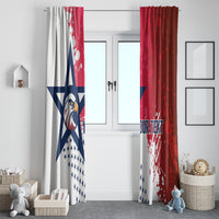 Custom United States Rugby Window Curtain 2024 Pacific Go Eagles - Wonder Print Shop