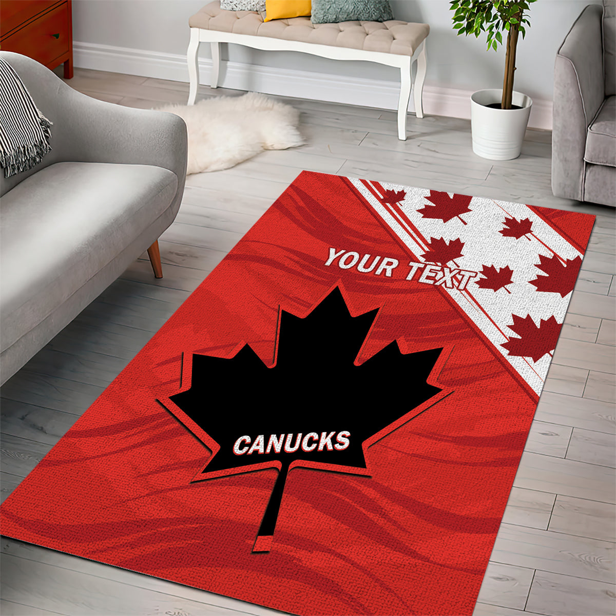 Custom Canada Rugby Area Rug 2024 Pacific Go Canucks - Wonder Print Shop