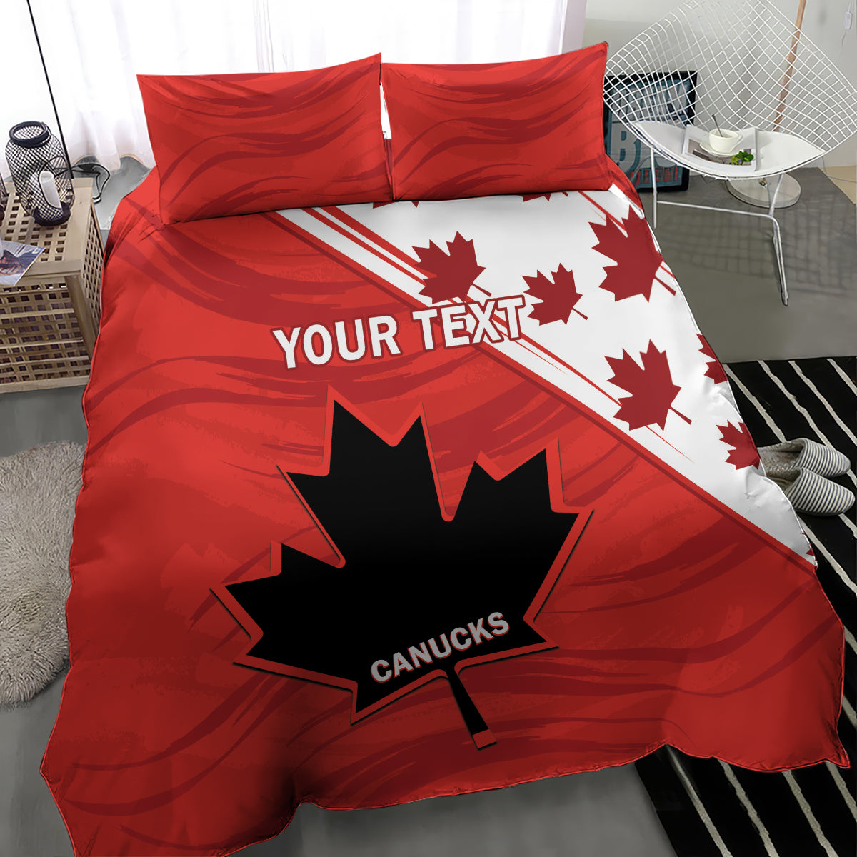 Custom Canada Rugby Bedding Set 2024 Pacific Go Canucks - Wonder Print Shop