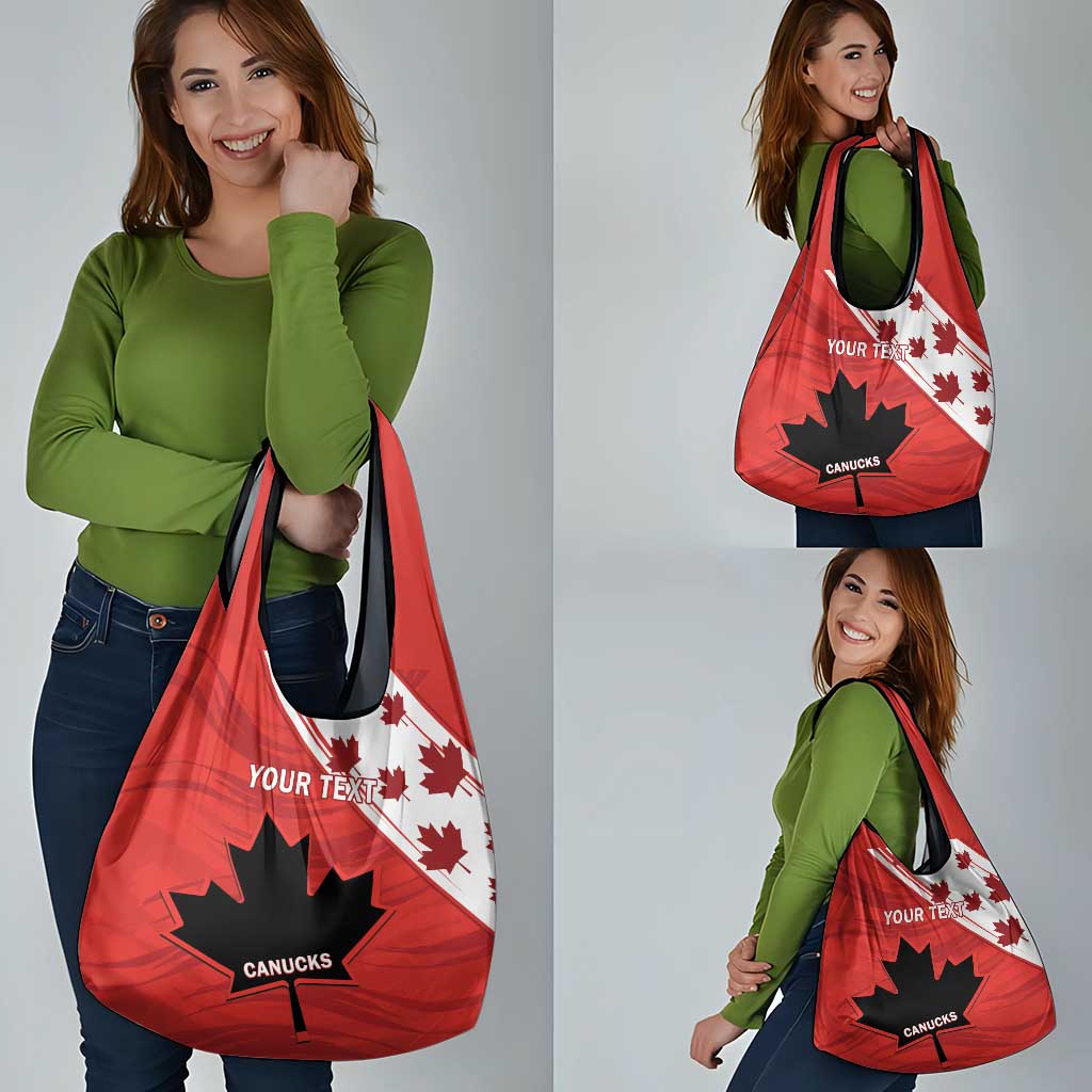 Custom Canada Rugby Grocery Bag Pacific Go Canucks