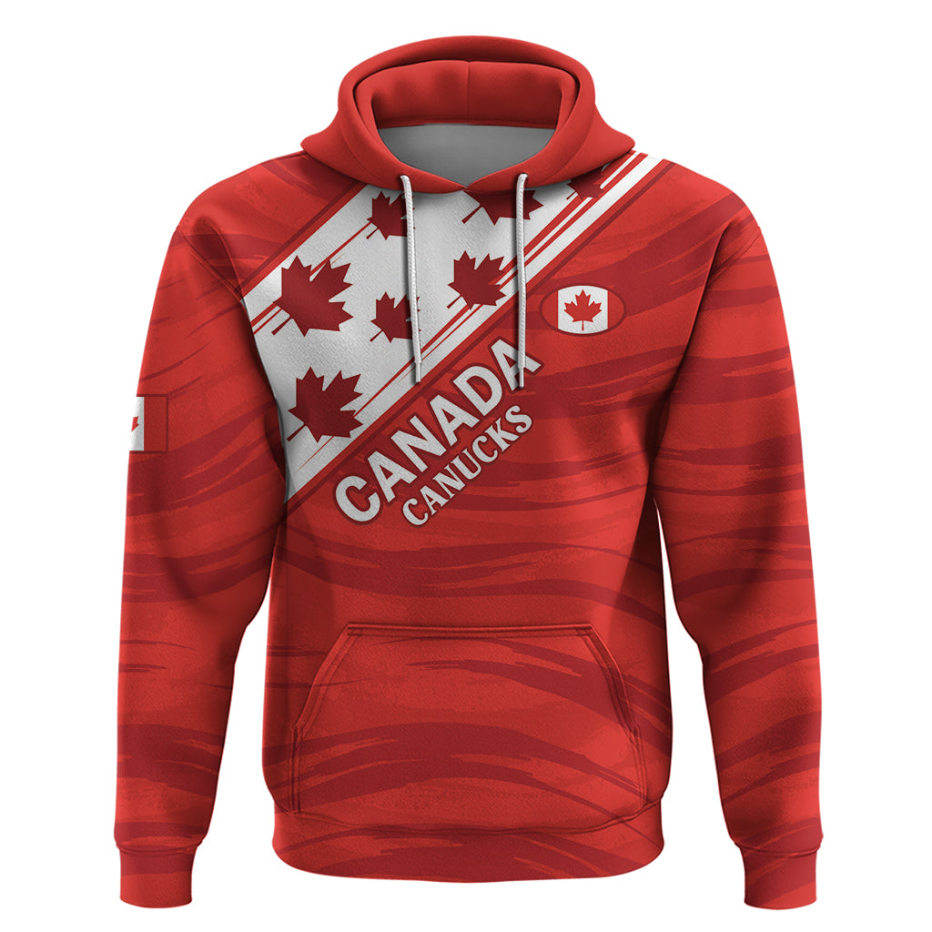 Custom Canada Rugby Hoodie 2024 Pacific Go Canucks - Wonder Print Shop