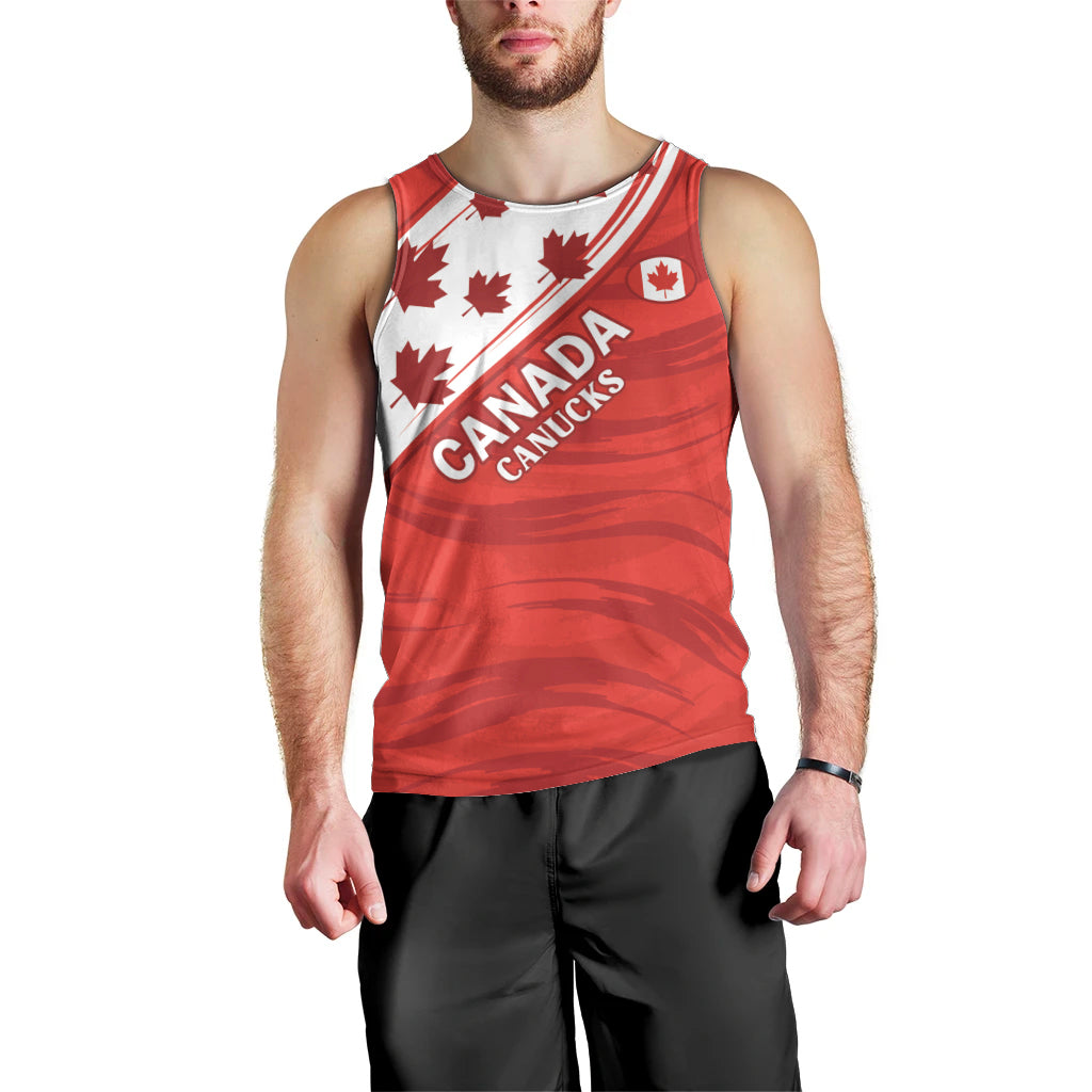 Custom Canada Rugby Men Tank Top 2024 Pacific Go Canucks - Wonder Print Shop