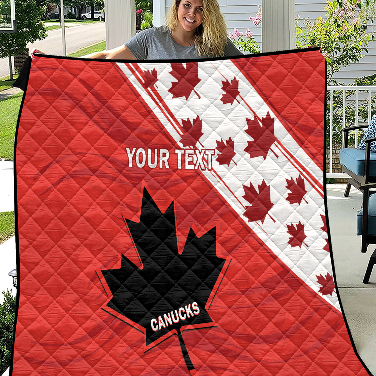 Custom Canada Rugby Quilt 2024 Pacific Go Canucks - Wonder Print Shop