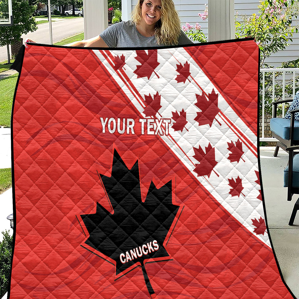 Custom Canada Rugby Quilt 2024 Pacific Go Canucks