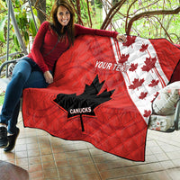Custom Canada Rugby Quilt 2024 Pacific Go Canucks - Wonder Print Shop