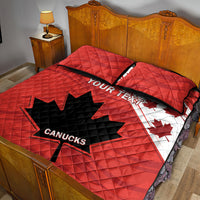 Custom Canada Rugby Quilt Bed Set 2024 Pacific Go Canucks - Wonder Print Shop