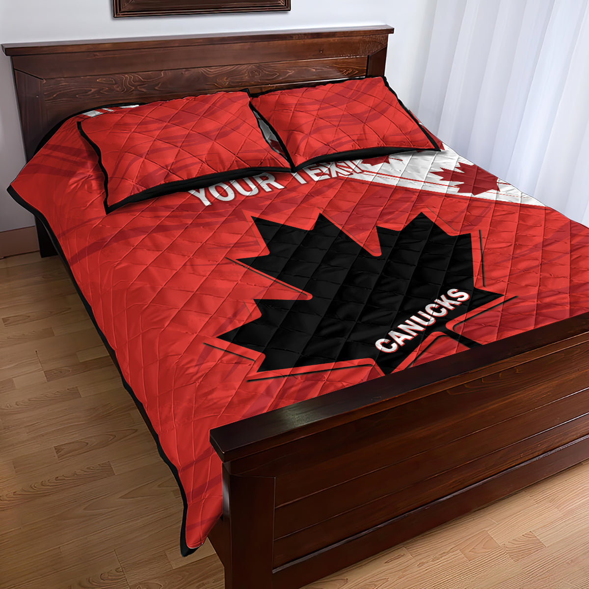 Custom Canada Rugby Quilt Bed Set 2024 Pacific Go Canucks - Wonder Print Shop