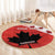 Custom Canada Rugby Round Carpet 2024 Pacific Go Canucks