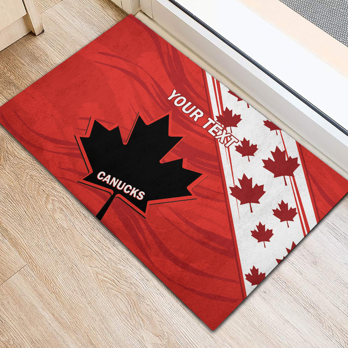 Custom Canada Rugby Rubber Doormat 2024 Pacific Go Canucks - Wonder Print Shop