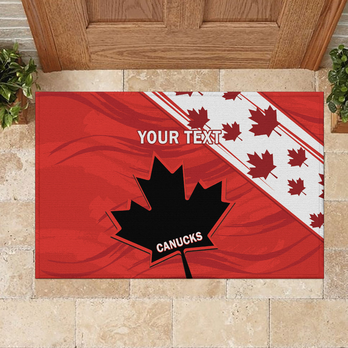 Custom Canada Rugby Rubber Doormat 2024 Pacific Go Canucks - Wonder Print Shop