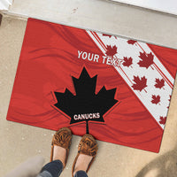 Custom Canada Rugby Rubber Doormat 2024 Pacific Go Canucks - Wonder Print Shop