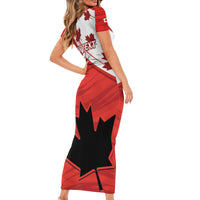 Custom Canada Rugby Short Sleeve Bodycon Dress 2024 Pacific Go Canucks - Wonder Print Shop