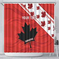 Custom Canada Rugby Shower Curtain 2024 Pacific Go Canucks