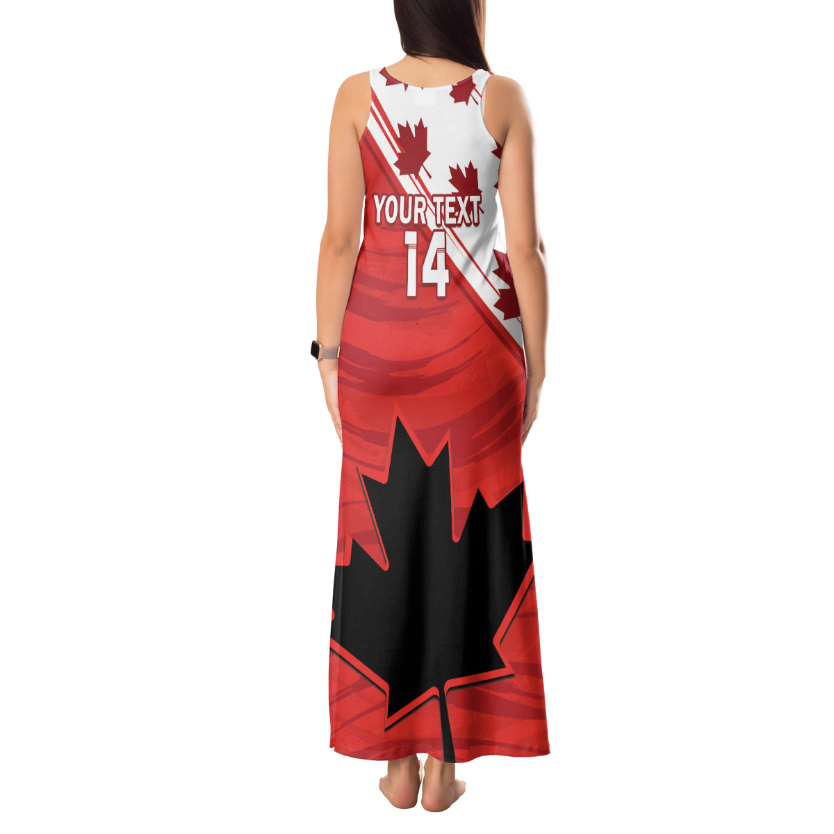 Custom Canada Rugby Tank Maxi Dress 2024 Pacific Go Canucks - Wonder Print Shop