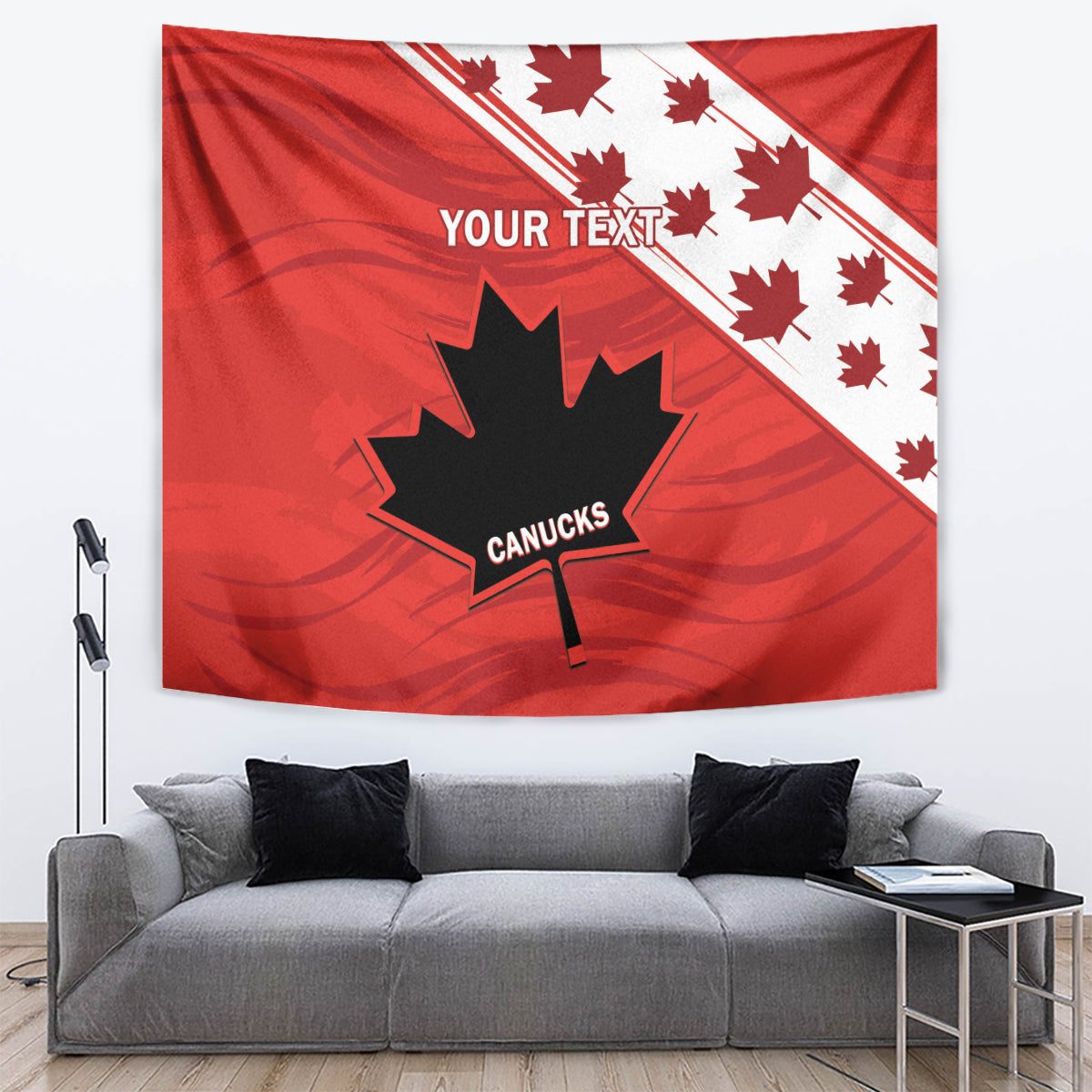 Custom Canada Rugby Tapestry 2024 Pacific Go Canucks - Wonder Print Shop