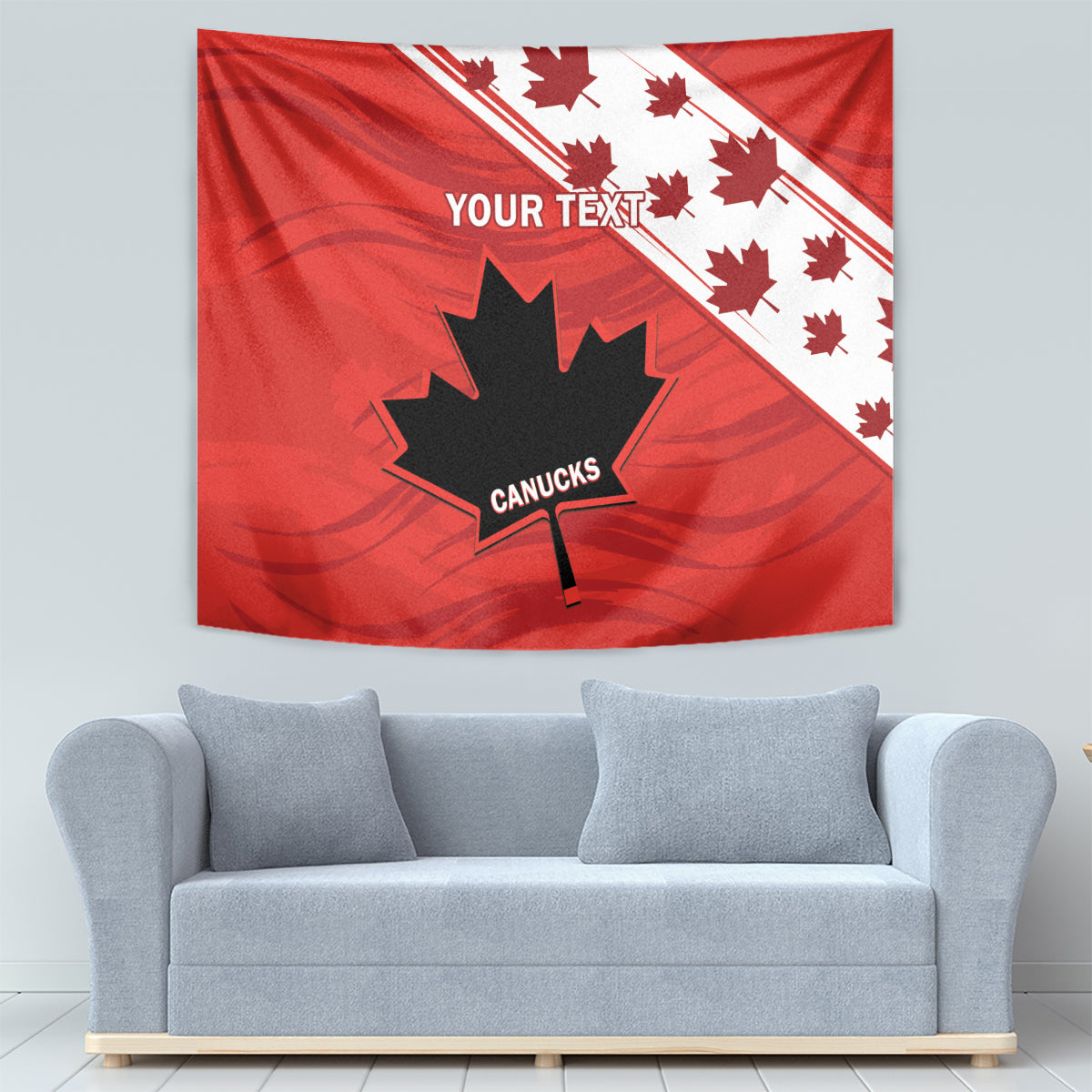 Custom Canada Rugby Tapestry 2024 Pacific Go Canucks - Wonder Print Shop