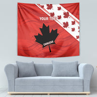 Custom Canada Rugby Tapestry 2024 Pacific Go Canucks - Wonder Print Shop