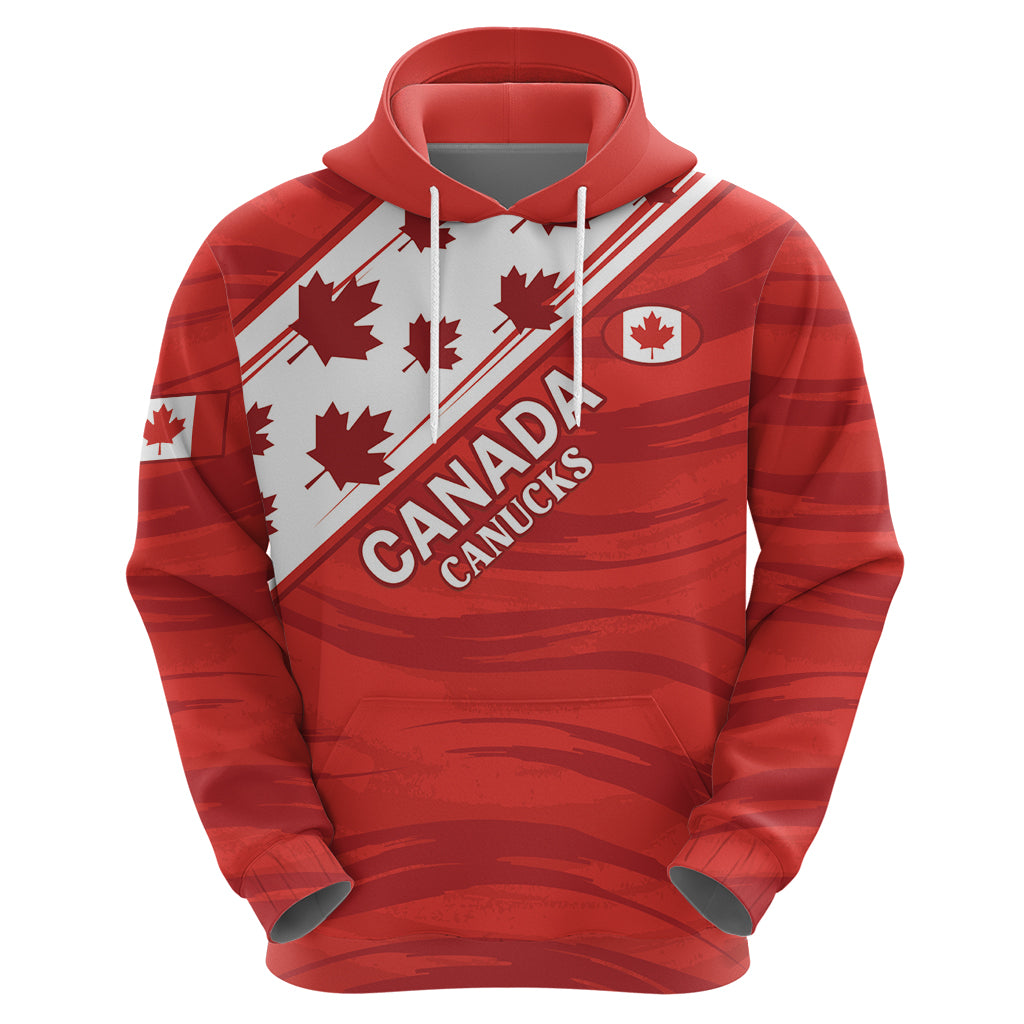 Custom Canada Rugby Zip Hoodie 2024 Pacific Go Canucks - Wonder Print Shop