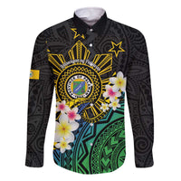 Lalawigan ng Palawan Family Matching Off The Shoulder Long Sleeve Dress and Hawaiian Shirt Philippines Province Land of Promise