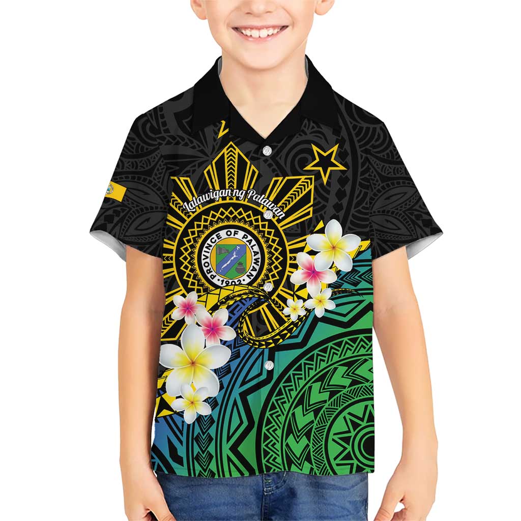 Lalawigan ng Palawan Kid Hawaiian Shirt Philippines Province Land of Promise
