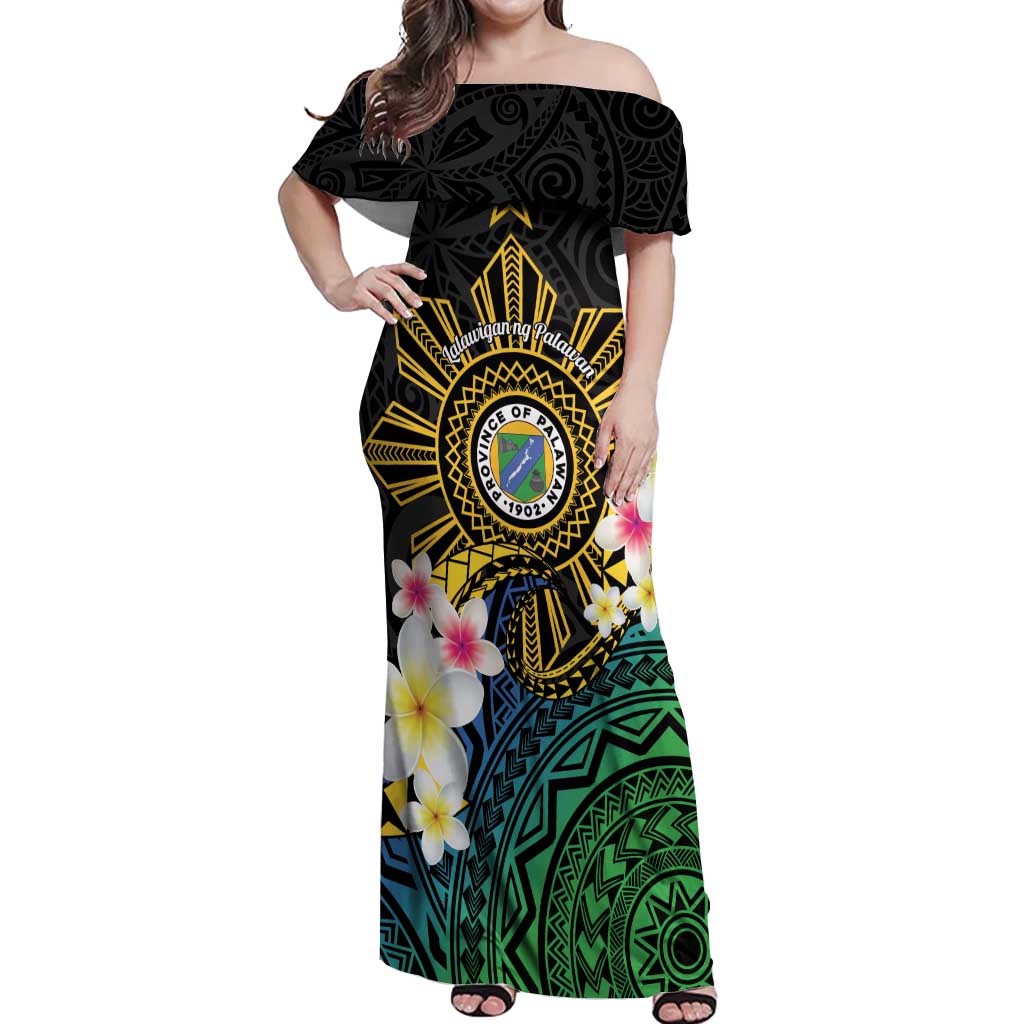 Lalawigan ng Palawan Off Shoulder Maxi Dress Philippines Province Land of Promise