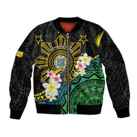 Lalawigan ng Palawan Sleeve Zip Bomber Jacket Philippines Province Land of Promise