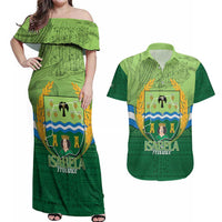 Isabela Philippines Couples Matching Off Shoulder Maxi Dress and Hawaiian Shirt Queen Province Of The North