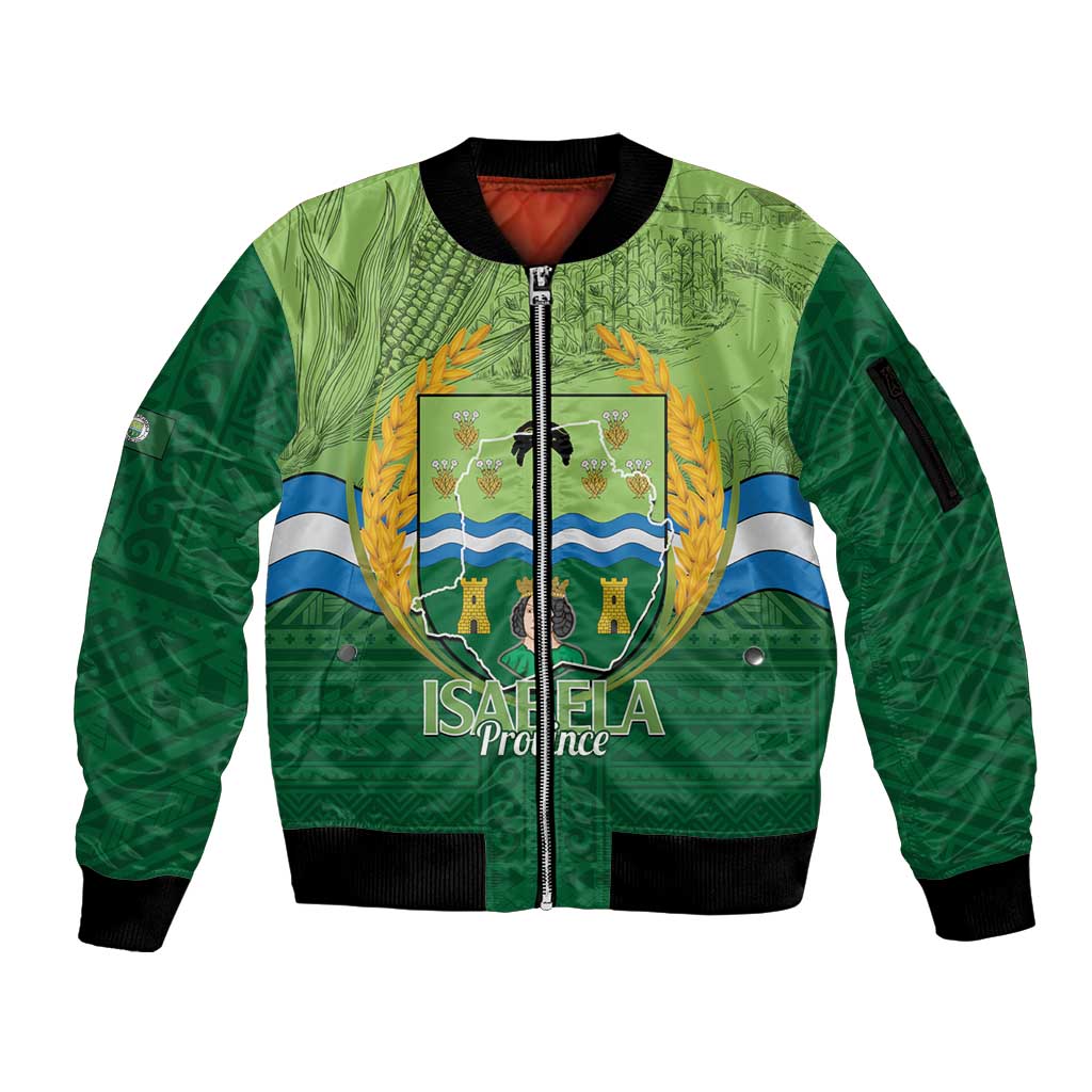 Isabela Philippines Sleeve Zip Bomber Jacket Queen Province Of The North