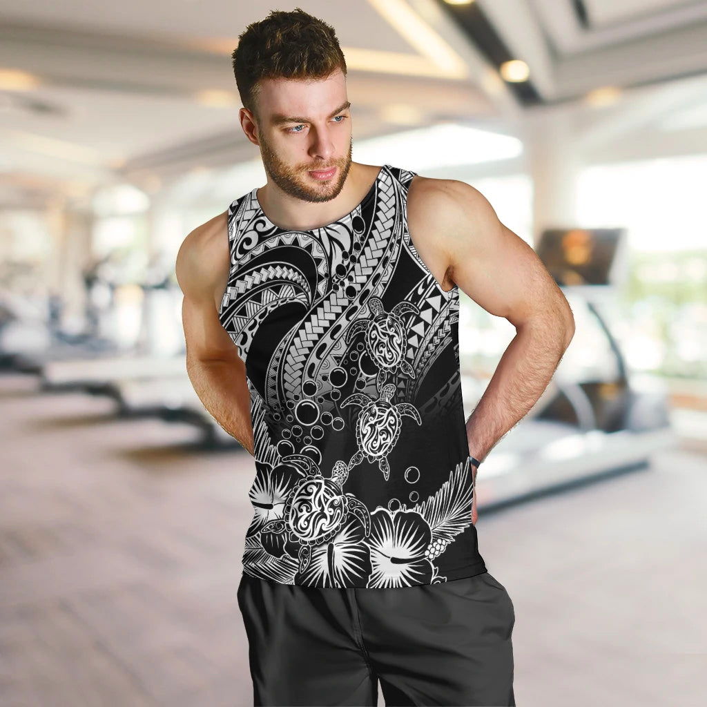 personalised-polynesian-men-tank-top-tribal-honu-turtle-with-hibiscus-white-version